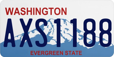 WA license plate AXS1188