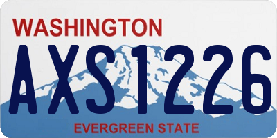 WA license plate AXS1226