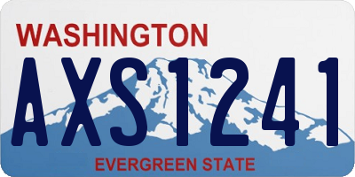 WA license plate AXS1241