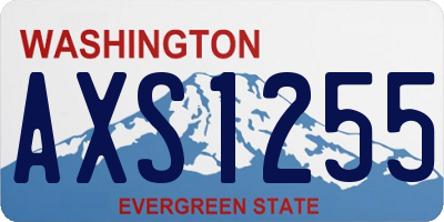 WA license plate AXS1255