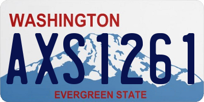 WA license plate AXS1261