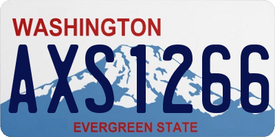 WA license plate AXS1266
