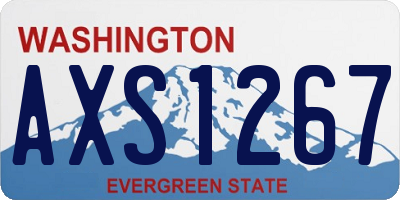 WA license plate AXS1267