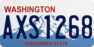 WA license plate AXS1268