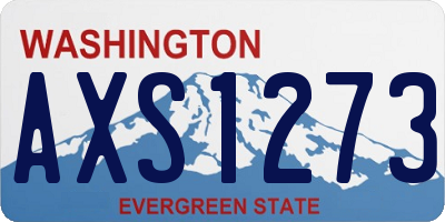 WA license plate AXS1273