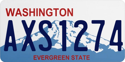 WA license plate AXS1274