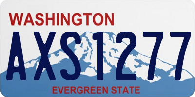 WA license plate AXS1277