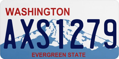 WA license plate AXS1279