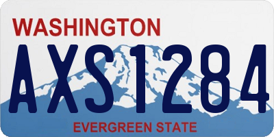 WA license plate AXS1284