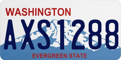 WA license plate AXS1288