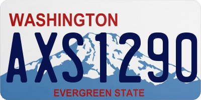 WA license plate AXS1290