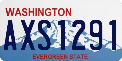 WA license plate AXS1291