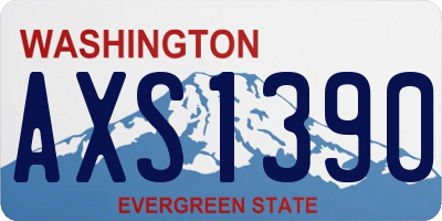 WA license plate AXS1390
