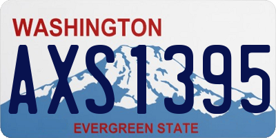 WA license plate AXS1395