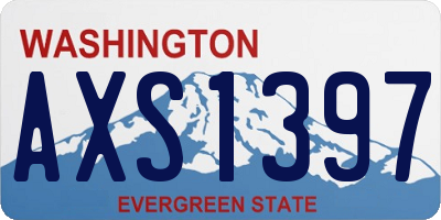 WA license plate AXS1397