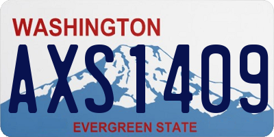 WA license plate AXS1409