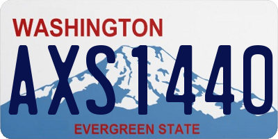 WA license plate AXS1440