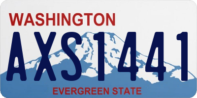 WA license plate AXS1441