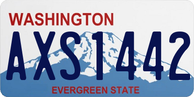 WA license plate AXS1442