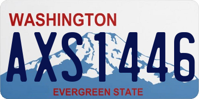 WA license plate AXS1446