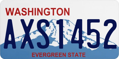 WA license plate AXS1452