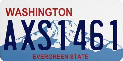 WA license plate AXS1461