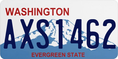 WA license plate AXS1462