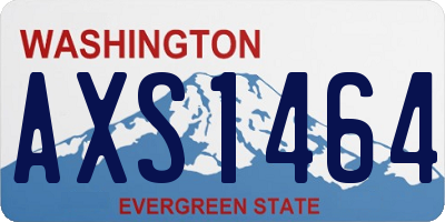 WA license plate AXS1464