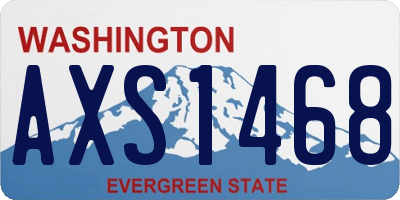 WA license plate AXS1468