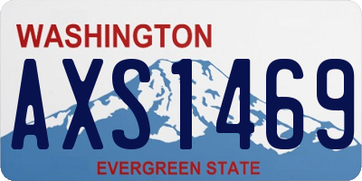 WA license plate AXS1469