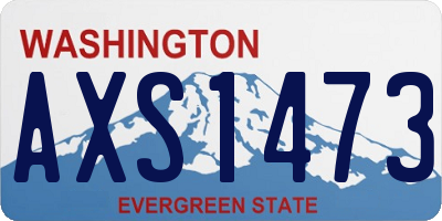 WA license plate AXS1473