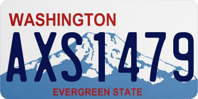 WA license plate AXS1479