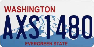 WA license plate AXS1480