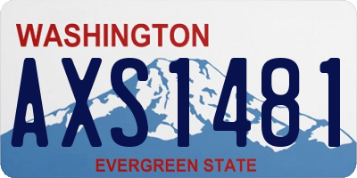 WA license plate AXS1481