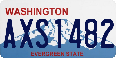WA license plate AXS1482