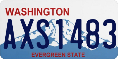 WA license plate AXS1483