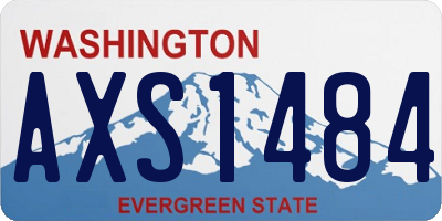 WA license plate AXS1484