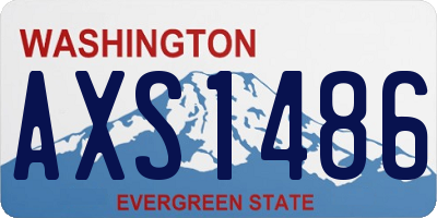 WA license plate AXS1486