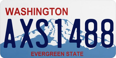 WA license plate AXS1488