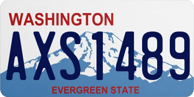 WA license plate AXS1489