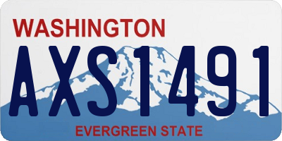 WA license plate AXS1491