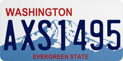 WA license plate AXS1495