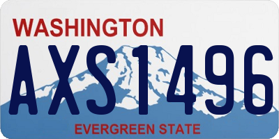WA license plate AXS1496
