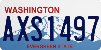 WA license plate AXS1497