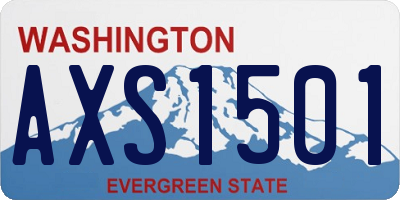 WA license plate AXS1501