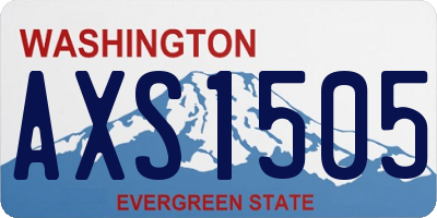 WA license plate AXS1505
