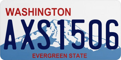 WA license plate AXS1506