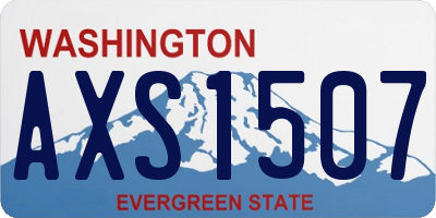 WA license plate AXS1507
