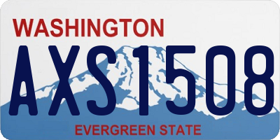 WA license plate AXS1508
