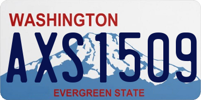 WA license plate AXS1509